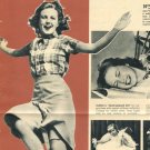 June Lang 1 page magazine photo clipping X5668