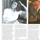Katharine Hepburn 2 page magazine photo clipping X5730
