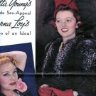 Myrna Loy 1 page magazine photo clipping X5902