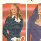 Rita Hayworth Vintage ad 1 page magazine photo clipping X5912