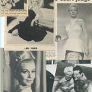 Lana Turner magazine photo clipping lot X5958