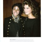 Brooke Shields Michael Jackson 1 page magazine photo clipping X6041