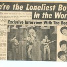 Beatles 1 page magazine photo clipping X6102