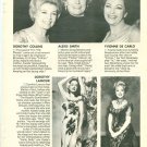 Alexis Smith Dorothy Collins Yvonne DeCarlo 1 page magazine photo clipping X6155