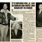 Harry Hamlin 1 page magazine photo clipping X6182