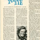 Roger Davis 1 page magazine photo clipping X6346