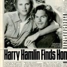 Laura Johnson Harry Hamlin 1 page magazine photo clipping X6397