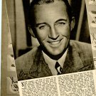 Bing Crosby Bob Hope 1 page magazine photo clipping X6450