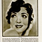 Lila Lee Leila Hyams 1 page magazine photo clipping X6649