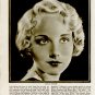 Lila Lee Leila Hyams 1 page magazine photo clipping X6649