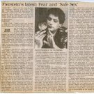 Harvey Fierstein 1 page magazine photo clipping X6679