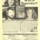 Lindsay Wagner Farrah Fawcett ad 1 page magazine photo clipping X6691