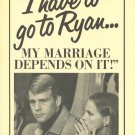Ryan O'Neal Leigh Taylor Young 3 page magazine photo clipping X6699
