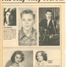 Rick Nelson Sophia Loren 1 page magazine photo clipping X6724