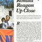 Ronald Reagan 7 page magazine photo clipping X6818