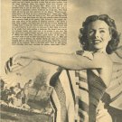 Jeanne Crain Ava Gardner 1 page magazine photo clipping X6870