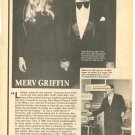 Merv Griffin 1 page magazine photo clipping N2391