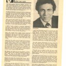 David Groh 1 page magazine photo clipping N2464