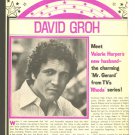 David Groh 1 page magazine photo clipping N2466
