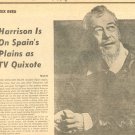 Rex Harrison 1 page magazine photo clipping N2475