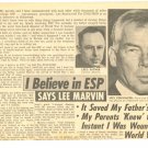 Burt Lancaster Lee Marvin 1 page magazine photo clipping N2652