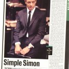 Simon Baker 1 page magazine photo clipping N2663