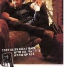 Toby Keith 1 page magazine photo clipping N2919