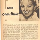 Anna Lee 1 page magazine photo clipping N2985