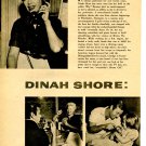 Dinah Shore 1 page magazine photo clipping N3091