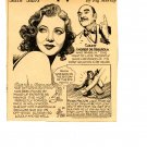 Sylvia Sidney 1 page magazine photo clipping N3104