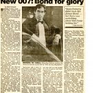 Timothy Dalton James Bond 1 page magazine photo clipping N3108
