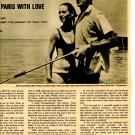 Sean Connery James Bond 1 page magazine photo clipping N3199