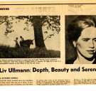 Liv Ullmann 1 page magazine photo clipping N3216