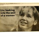 Liv Ullmann 1 page magazine photo clipping N3218