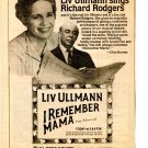 Liv Ullmann 1 page magazine photo clipping N3225
