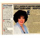 Elizabeth Taylor 1 page magazine photo clipping N3242