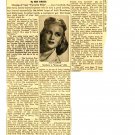 Joan Caulfield 1 page magazine photo clipping N3457