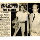 Lydia Cornell 1 page magazine photo clipping N3476