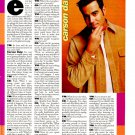 Carson Daly 1 page magazine photo clipping N3626