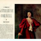 Katharine Cornell 1 page magazine photo clipping N3746