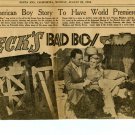 Jackie Cooper 1 page magazine photo clipping N3767