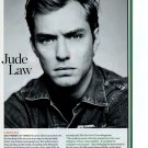 Jude Law 1 page magazine photo clipping N3804