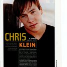 Chris Klein 1 page magazine photo clipping N3869