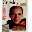Ben Kingsley 1 page magazine photo clipping N3889