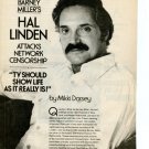 Hal Linden Barney Miller 1 page magazine photo clipping N3912