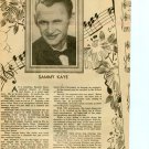 Sammy Kaye 1 page magazine photo clipping N3934