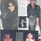 Janet Jackson magazine photo clipping lot N4466