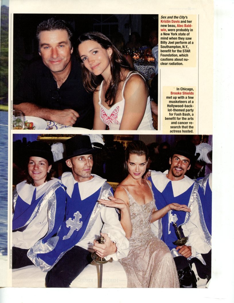 Kristin Davis Brooke Shields 1 page magazine photo clipping N1097