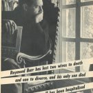 Raymond Burr 3 page magazine photo clipping N1207