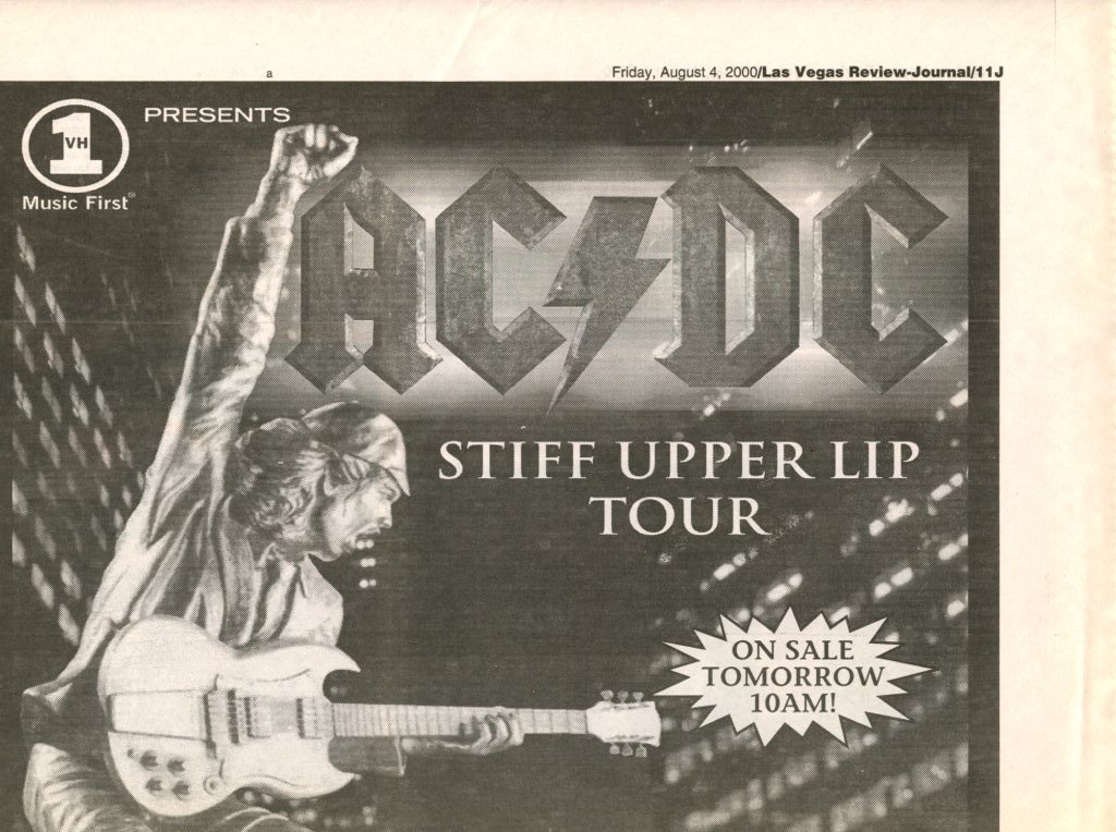 AC/DC 1 page magazine photo clipping N2510
